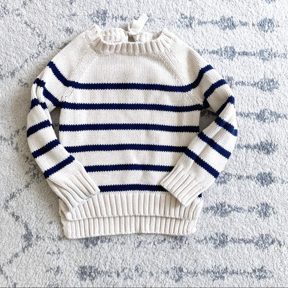 Gap striped sweater with bow back
